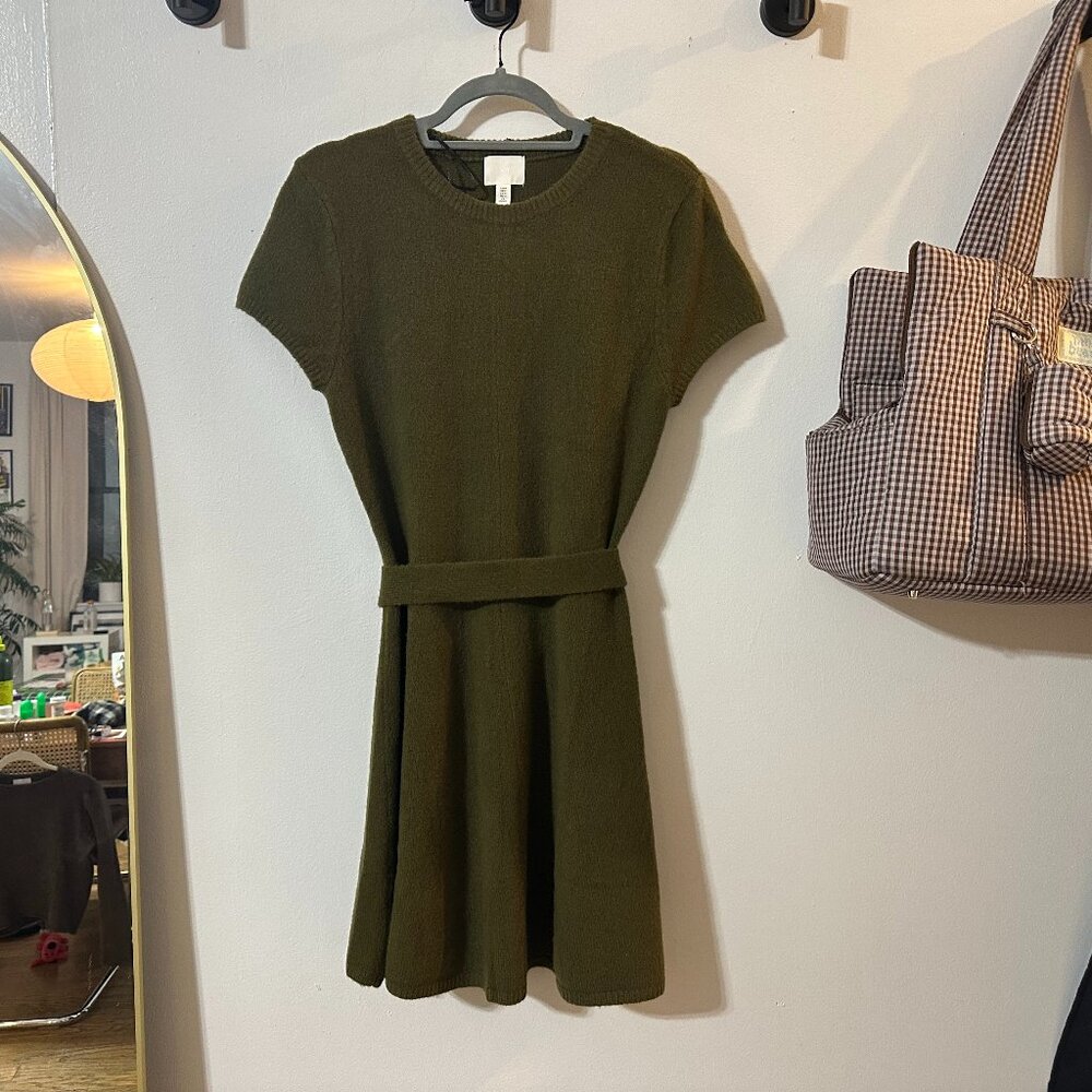 Belted Sweater Dress